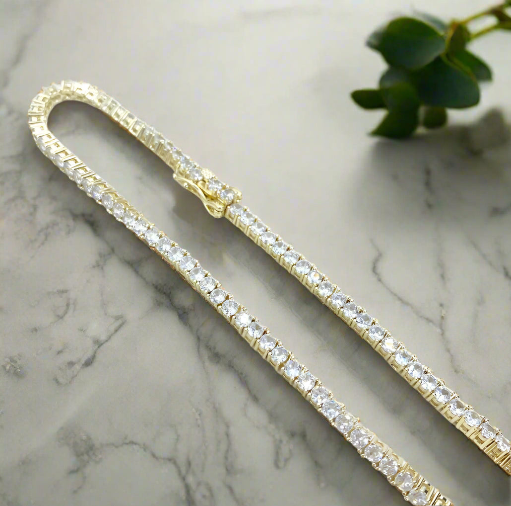 Classic Round Tennis Necklace