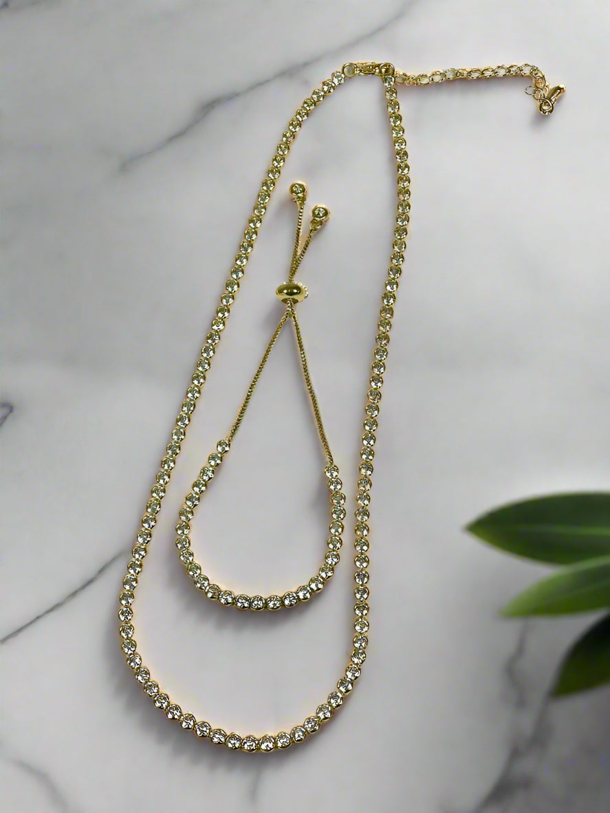 Classic Round Adjustable Tennis Bracelet