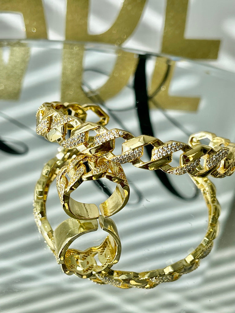 Cuban Link Cuff Bracelet