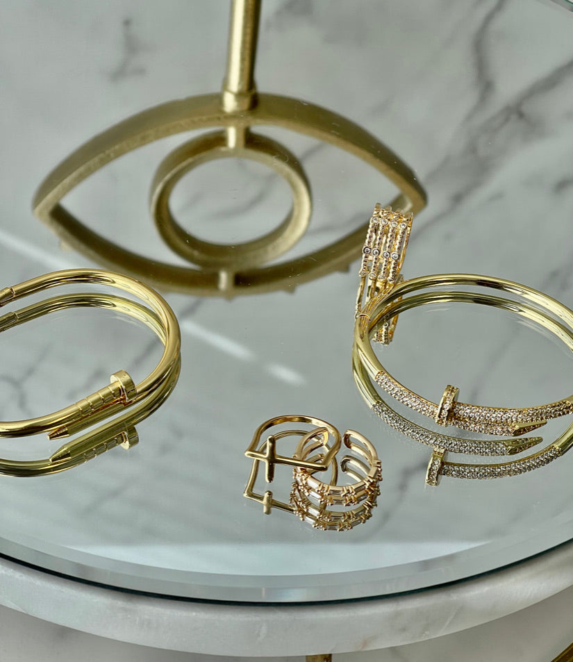 Nail Bangle Bracelet