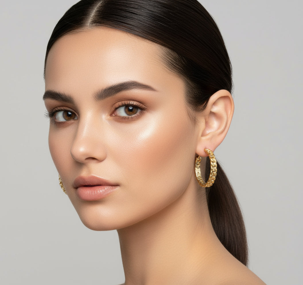 Dainty Curb Chain Earrings