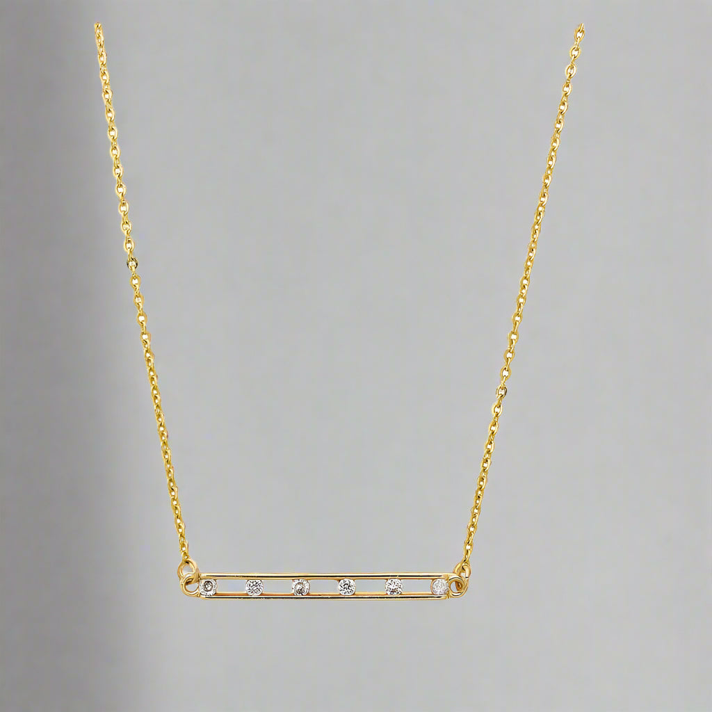 Pave Bar Necklace