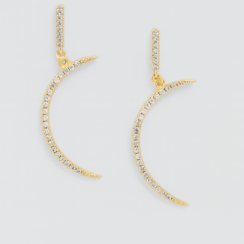 Celestial Crescent Moon Earrings