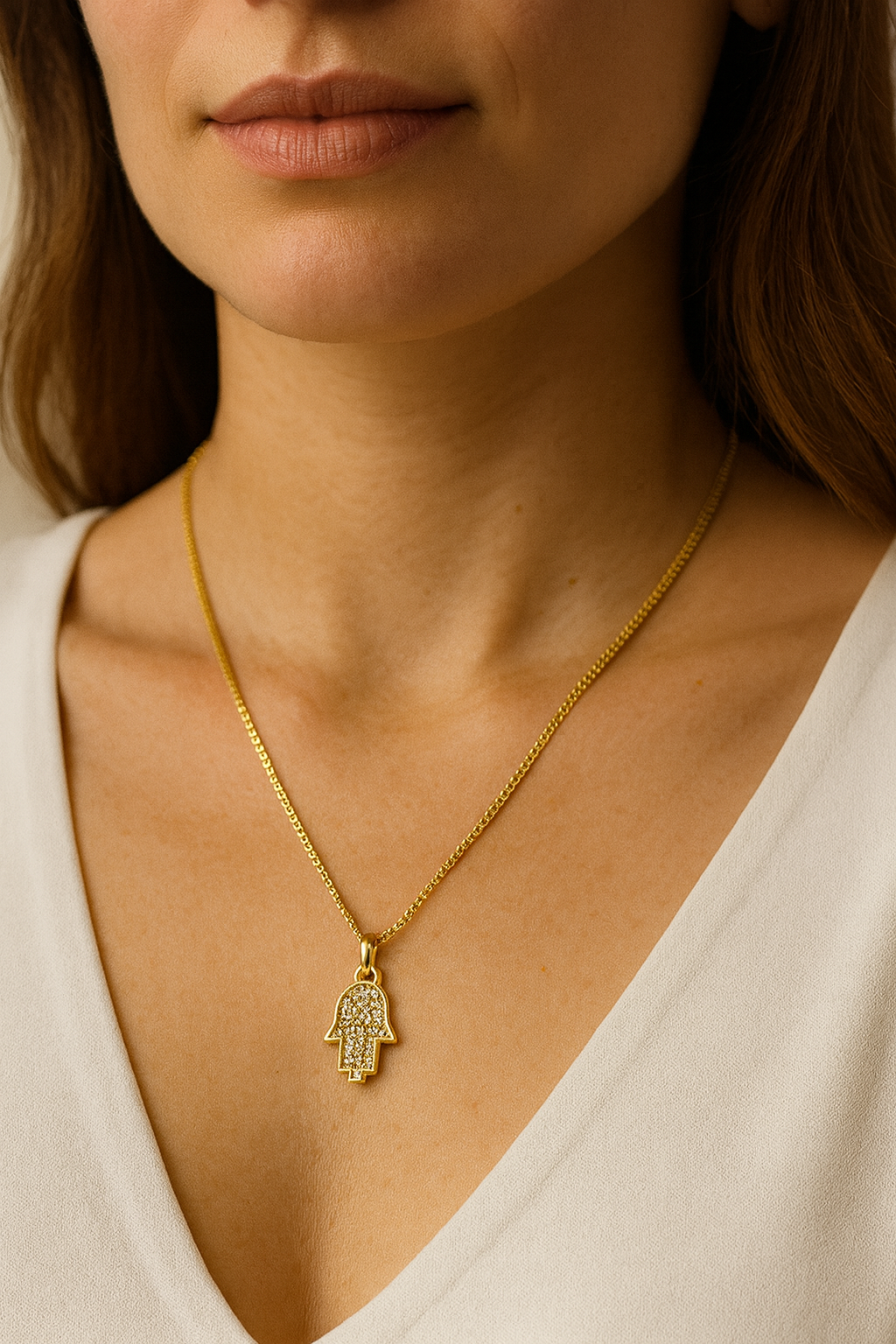 Hamsa Hand Necklace
