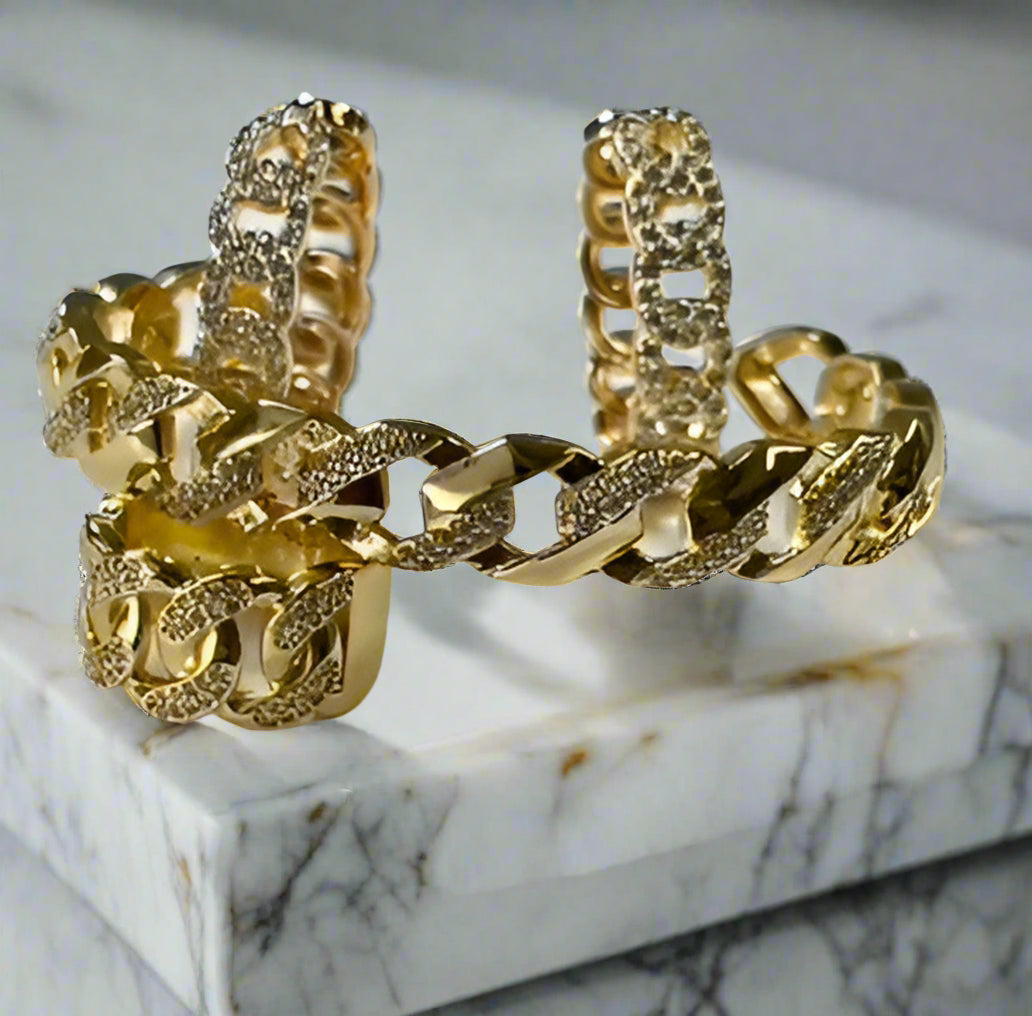 Cuban Link Cuff Bracelet