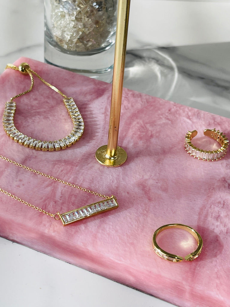 Baguette Tennis Bracelet - Adjustable