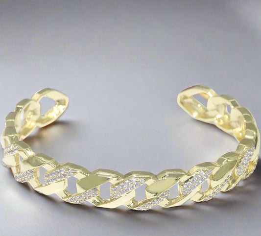 Cuban Link Cuff Bracelet