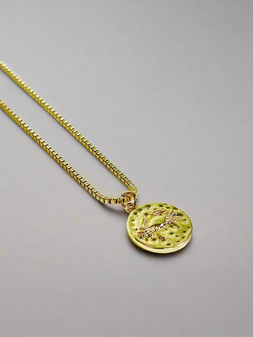 Double Sided Zodiac Pendant Necklace