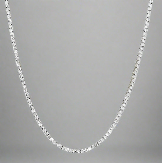 Sterling Silver Tennis Necklace/Bracelet