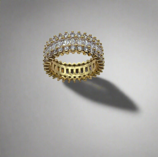 Baguette & Micro Pave Band