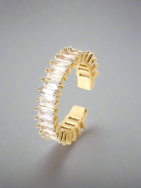 Bezel Band Open Ring