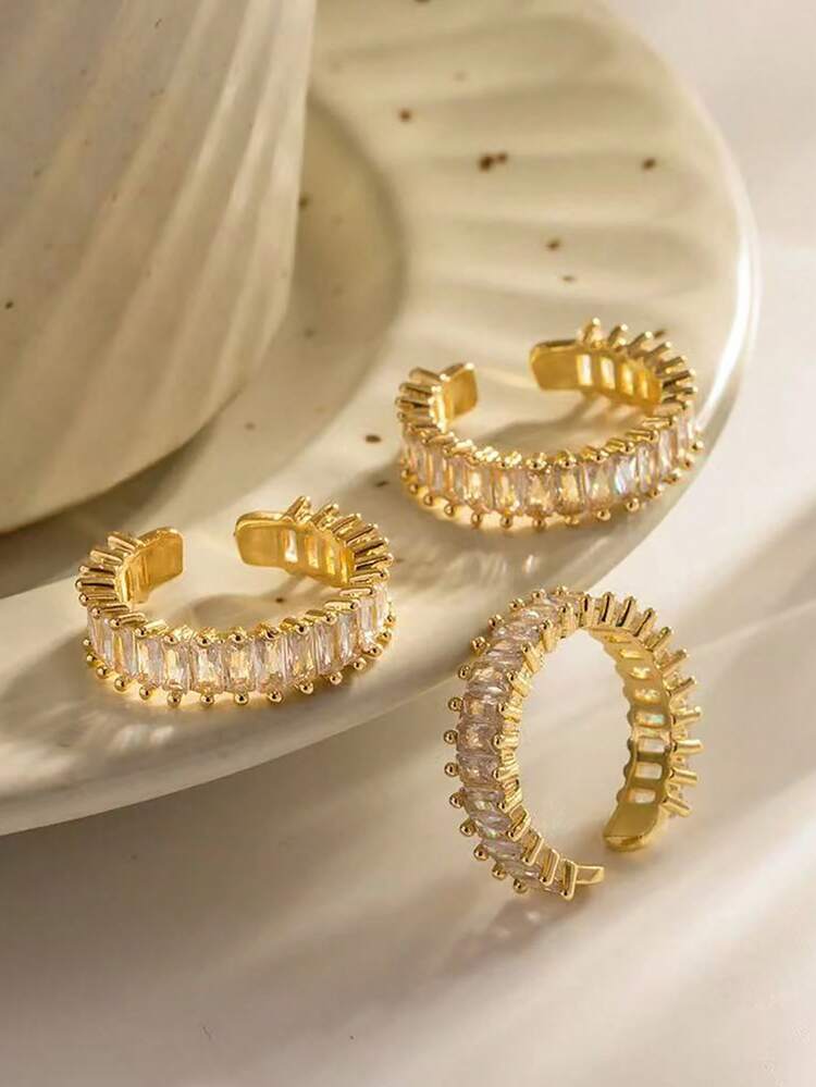 Bezel Band Open Ring