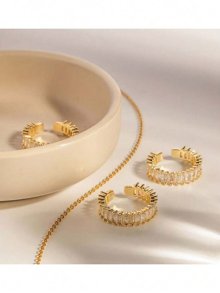 Bezel Band Open Ring