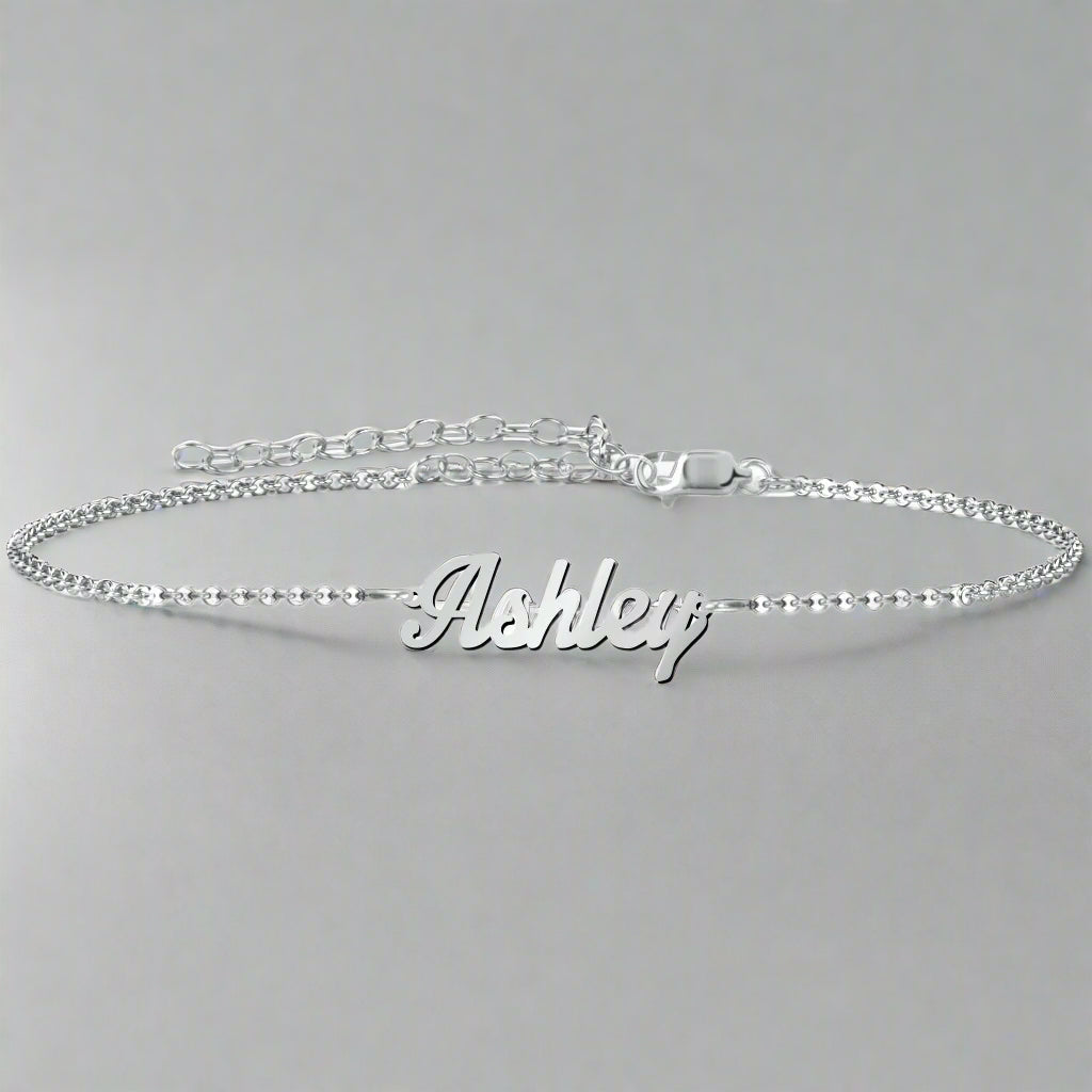 Custom name Anklet