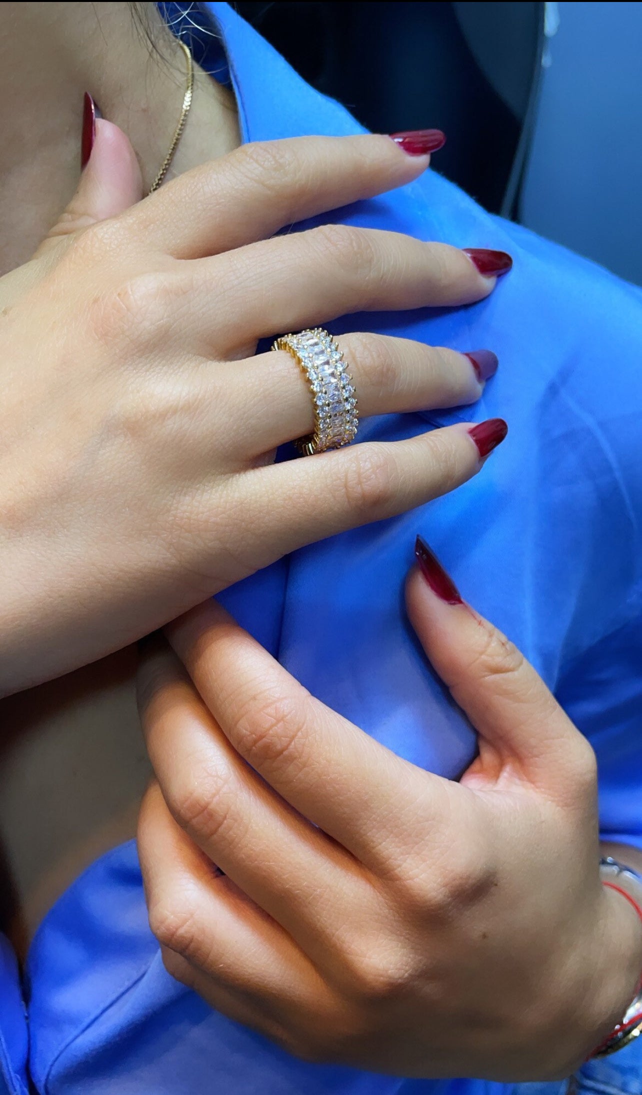 Baguette & Micro Pave Band