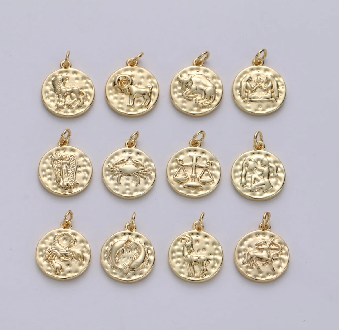 Double Sided Zodiac Pendant Necklace