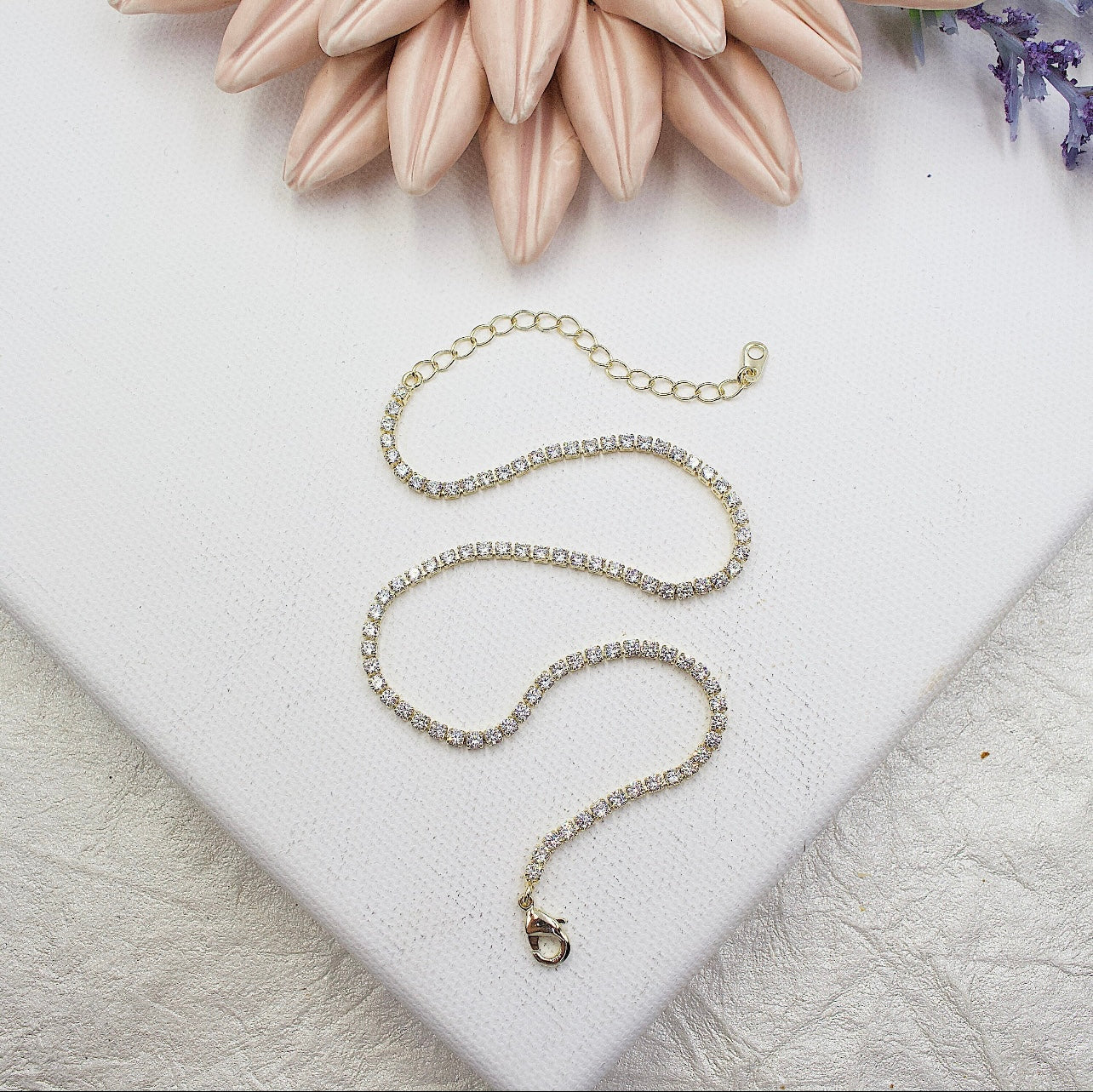 Dainty Tennis Anklet