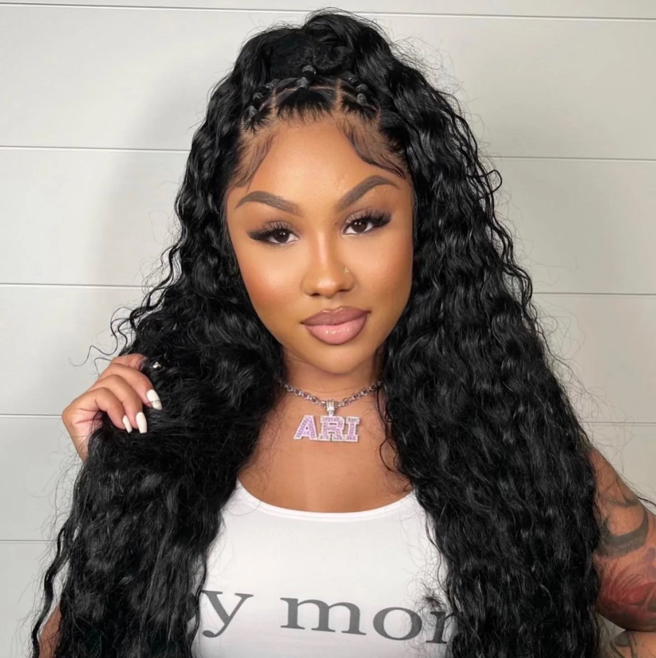 Pink Bezel Princess Custom Necklace