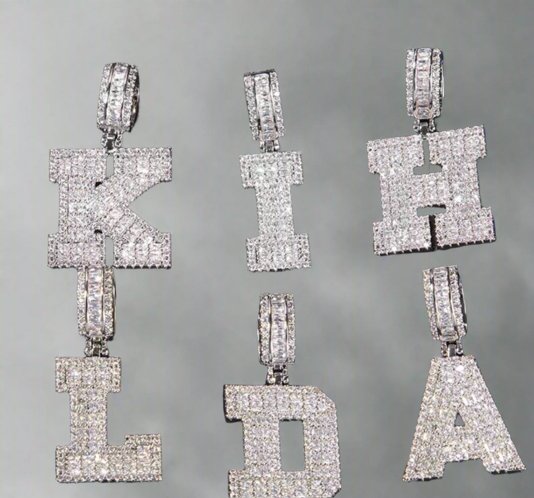 Bling Initial Chain Necklace