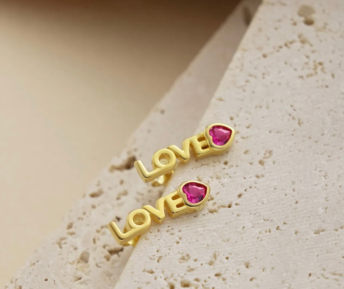 Love Post Earrings