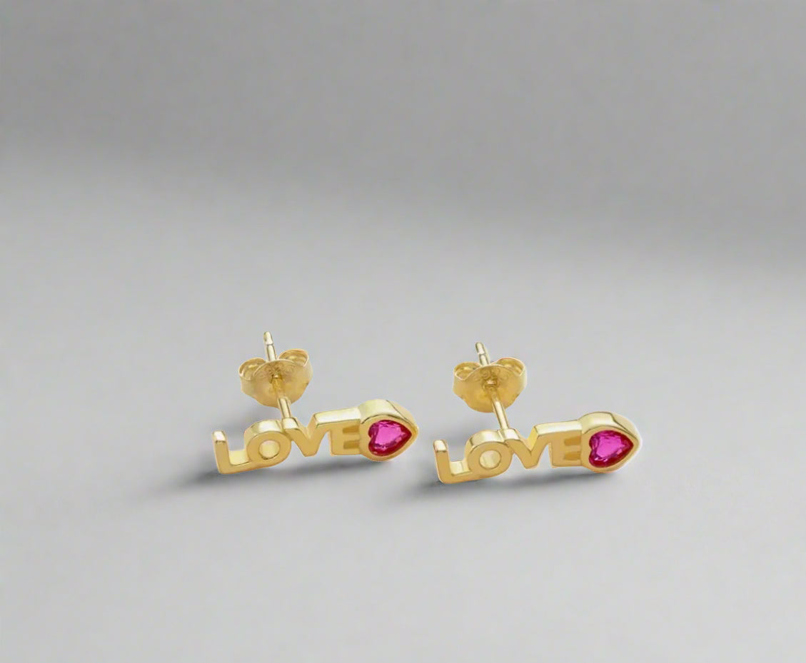 Love Post Earrings