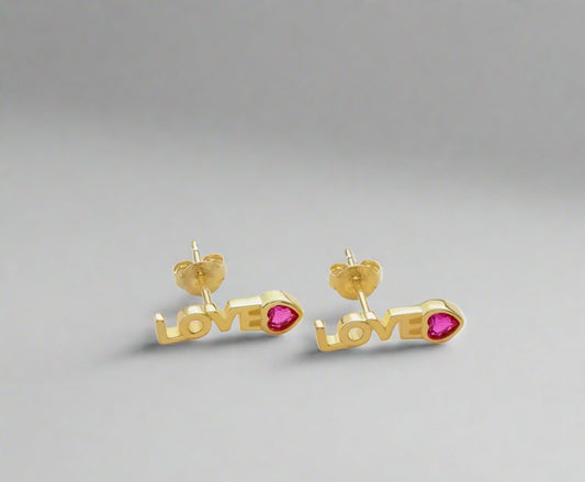 Love Post Earrings