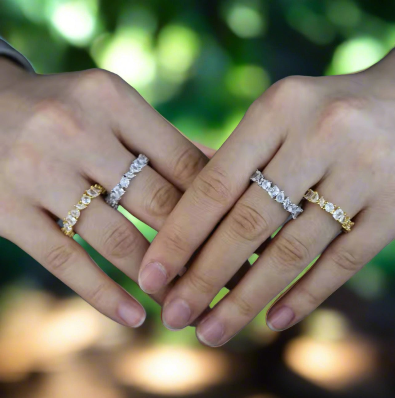 Icy Diamond Irregular Shape Ring