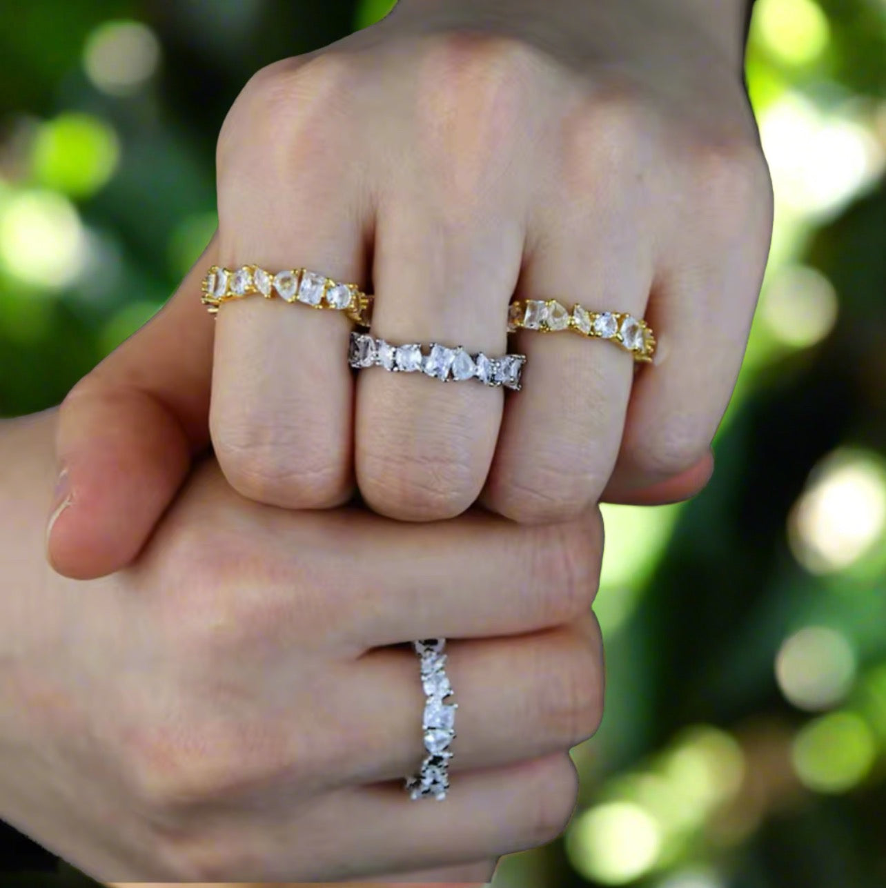Icy Diamond Irregular Shape Ring