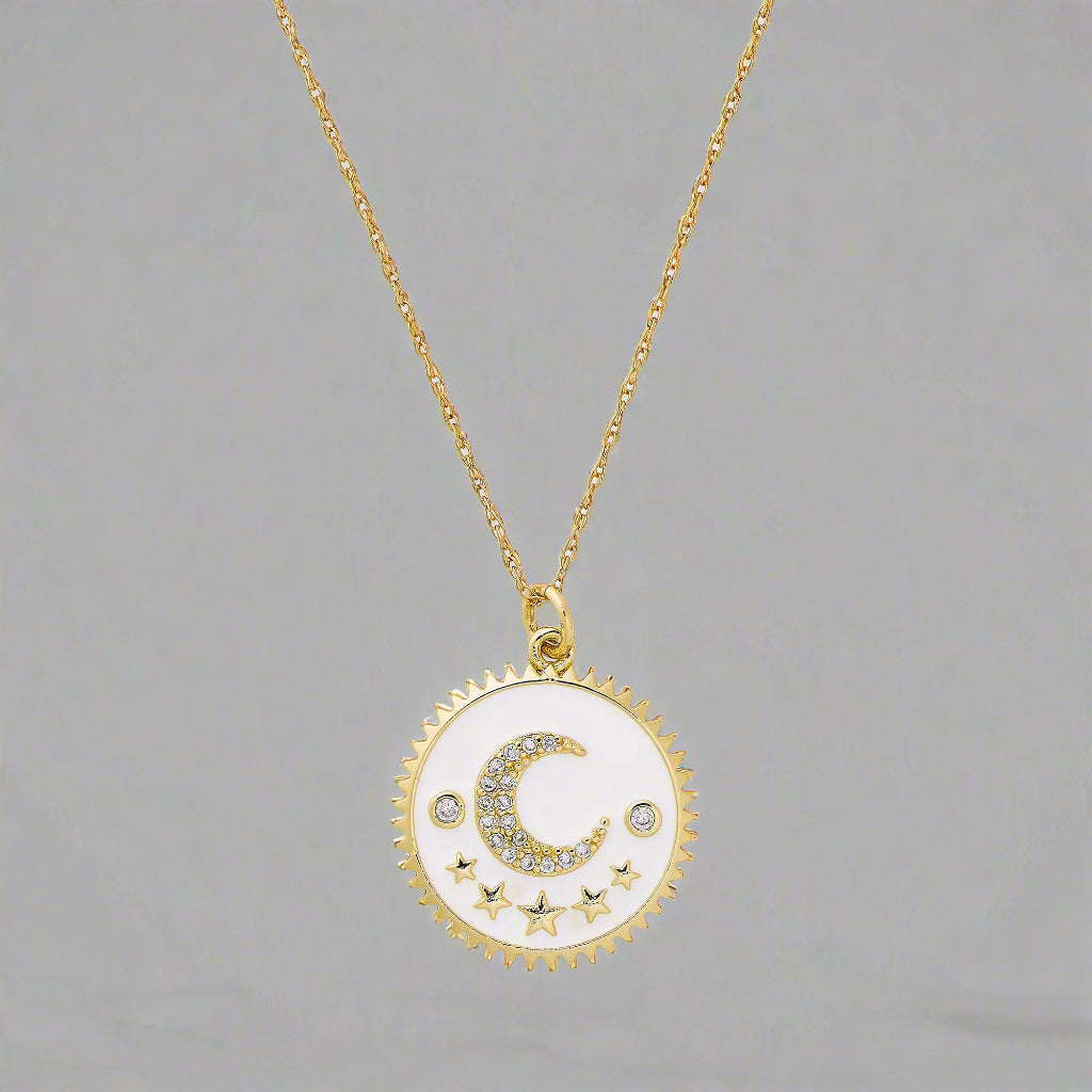 Encompassing Moon Necklace