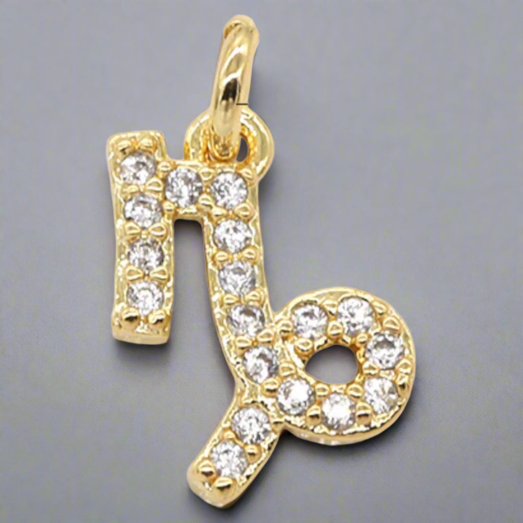 Dainty Micro Pave Zodiac Charm Necklace