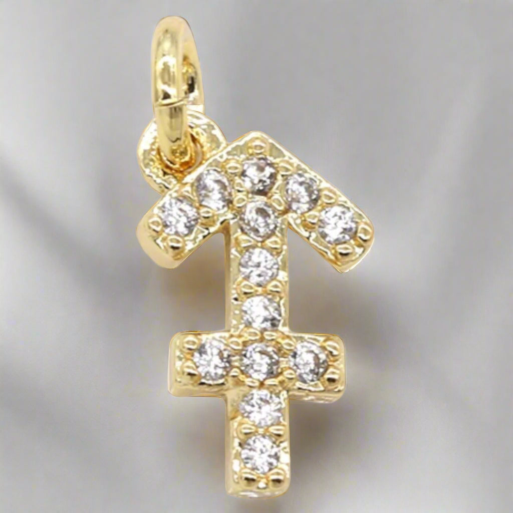 Dainty Micro Pave Zodiac Charm Necklace