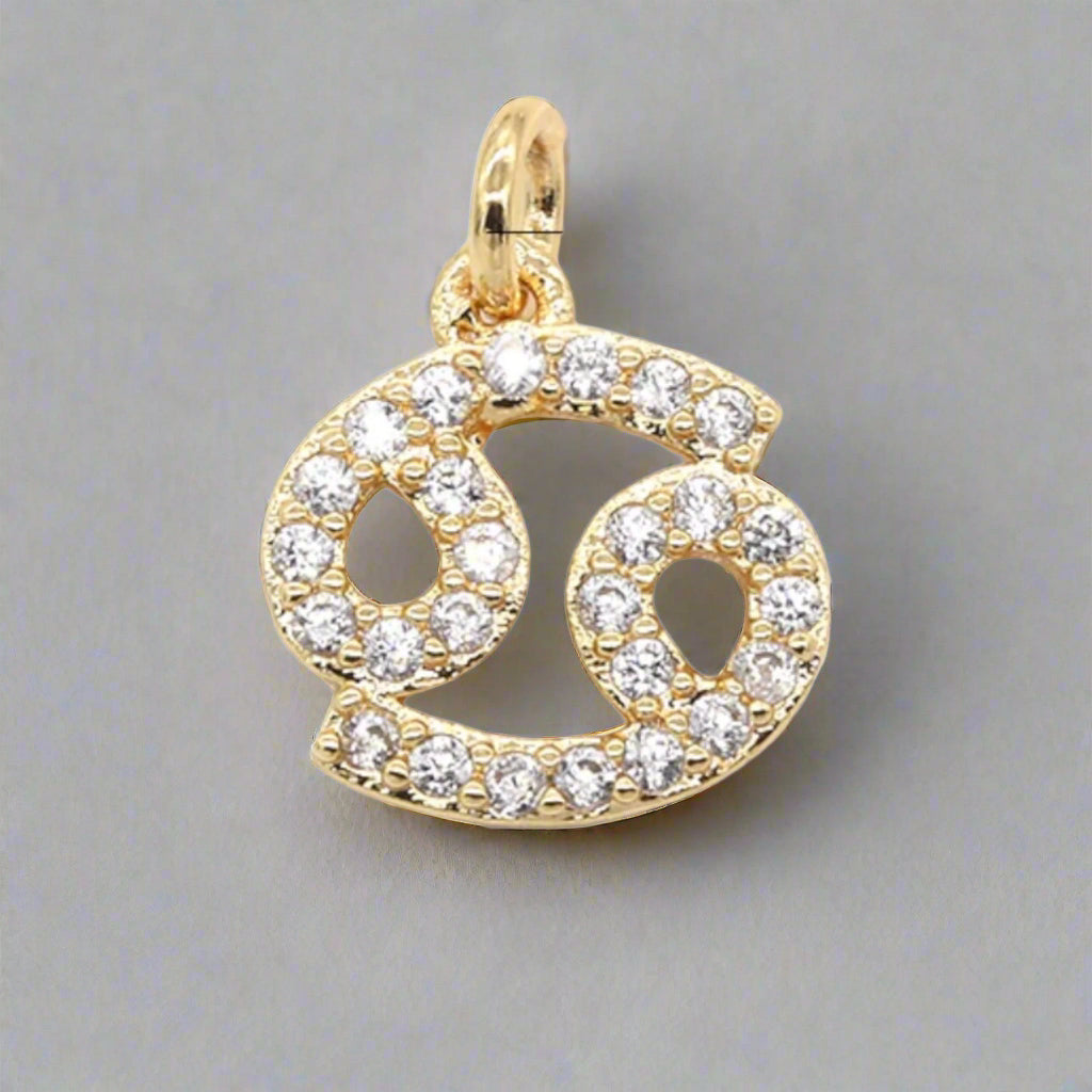 Dainty Micro Pave Zodiac Charm Necklace