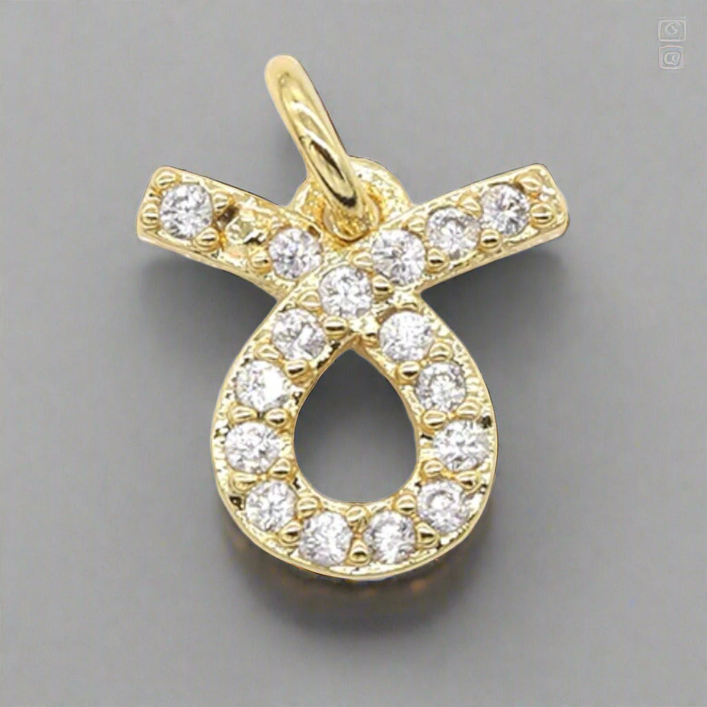 Dainty Micro Pave Zodiac Charm Necklace