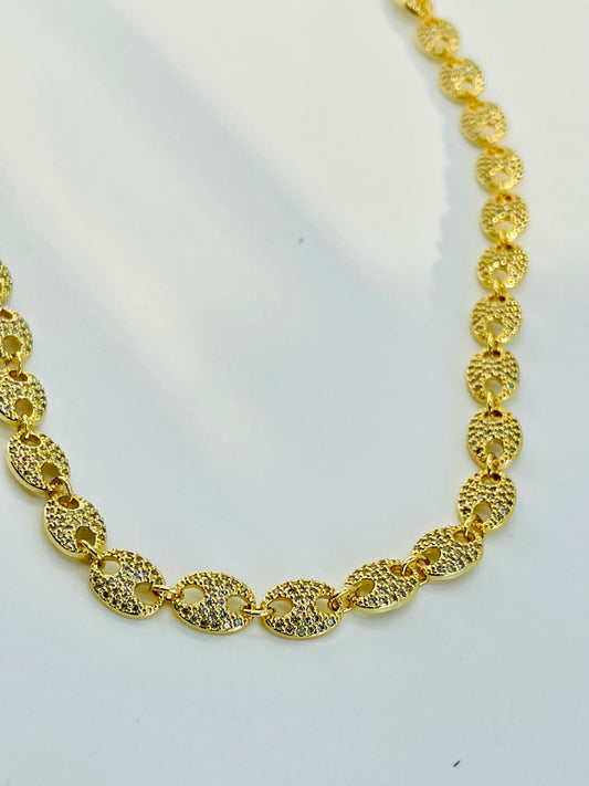 Micro Pave G-Link Necklace