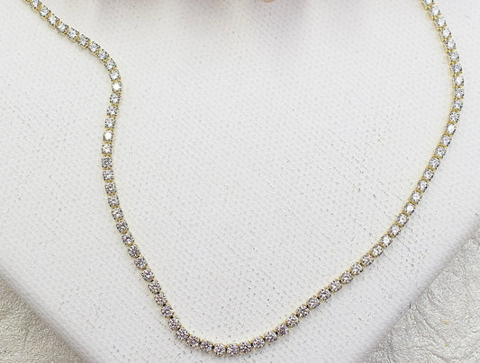 Micro Pave Tennis Necklace