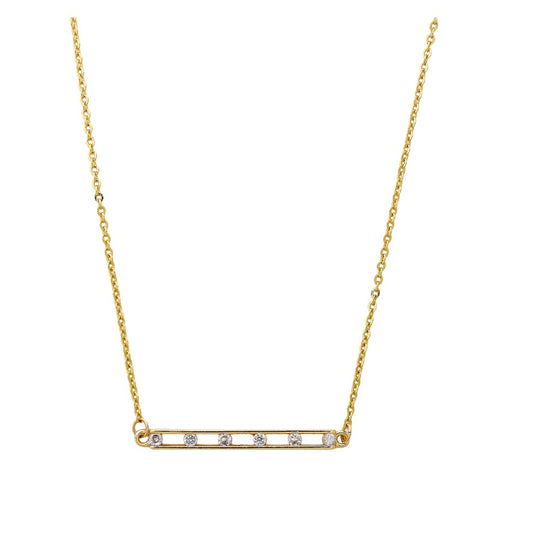 Pave Bar Necklace