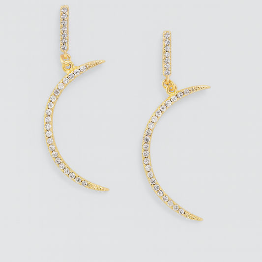 Celestial Crescent Moon Earrings