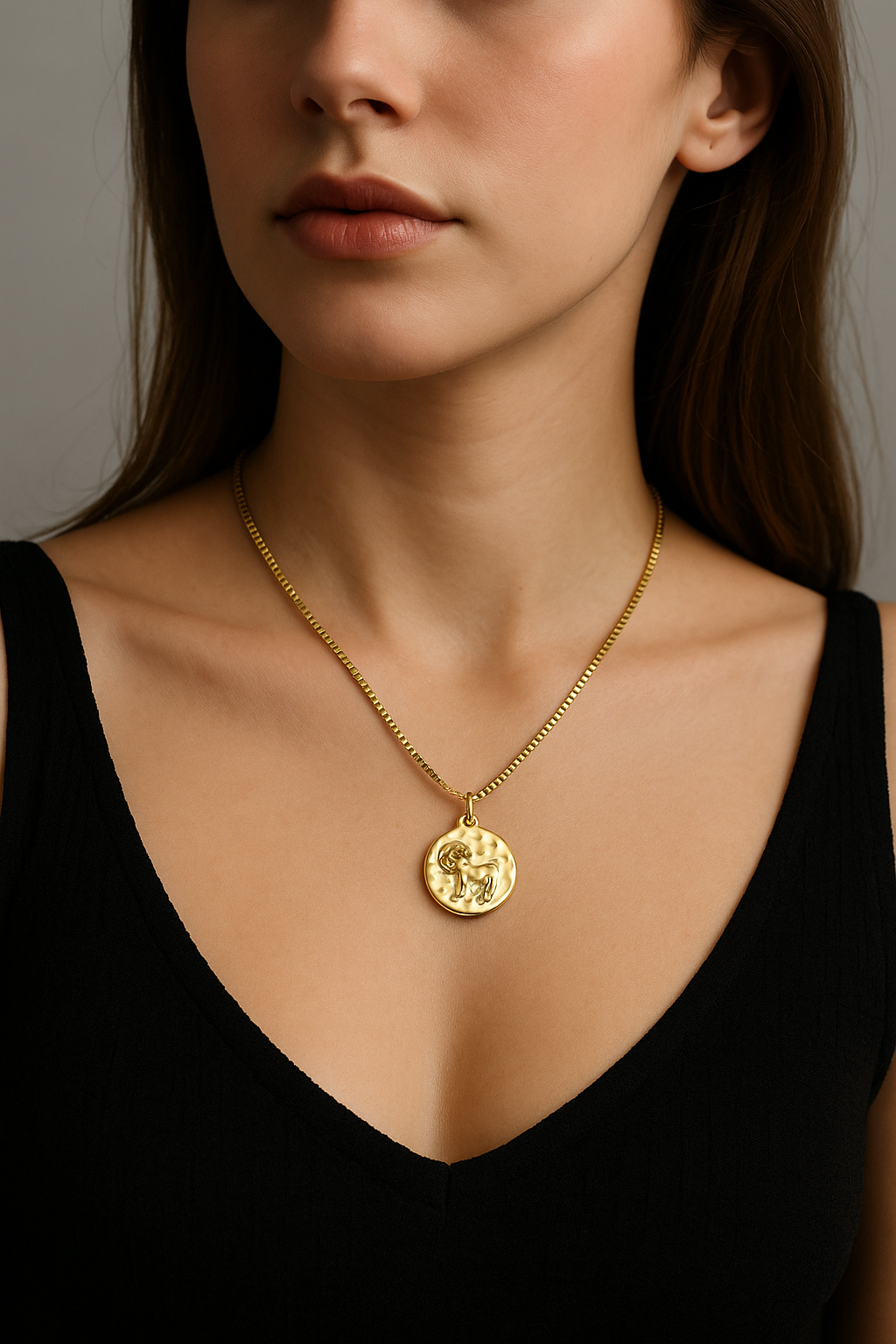 Double Sided Zodiac Pendant Necklace