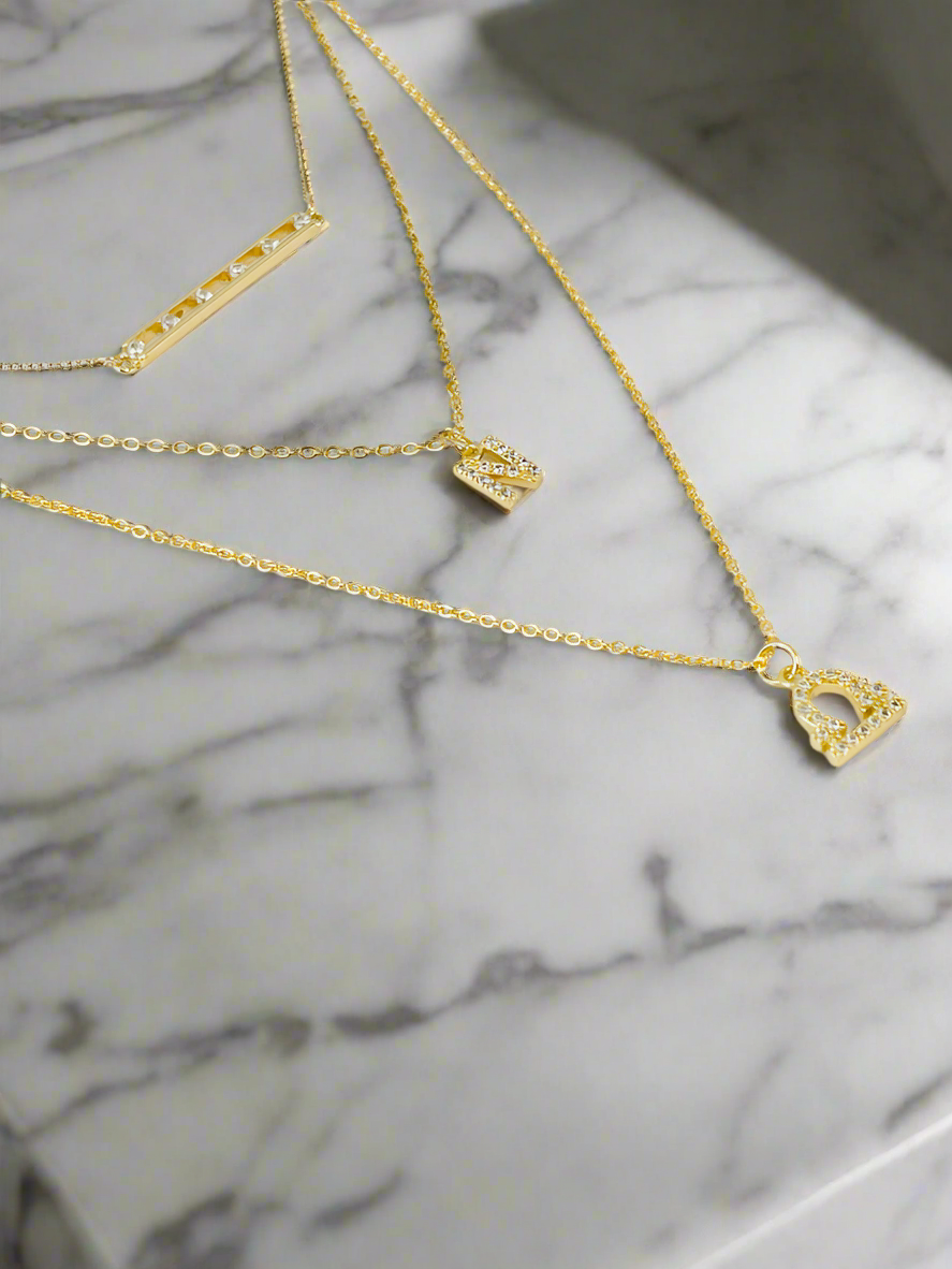 Pave Bar Necklace