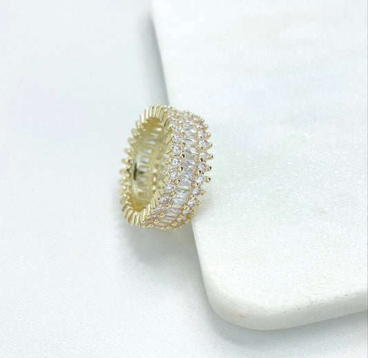 Baguette & Micro Pave Band
