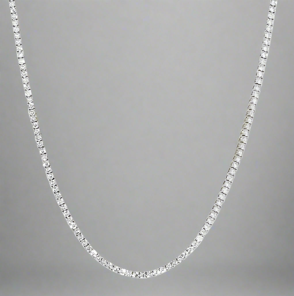 Sterling Silver Tennis Necklace/Bracelet