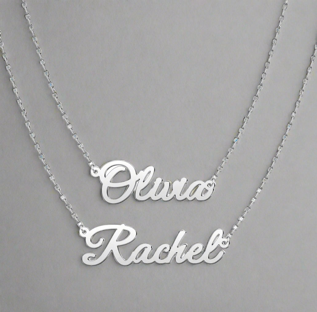 Custom Double Chain Name Necklace