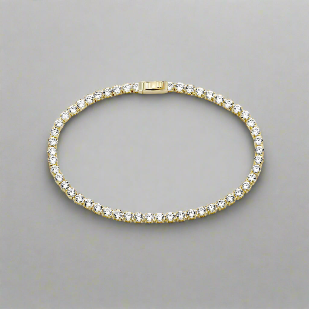Micro Pave Tennis Anklet