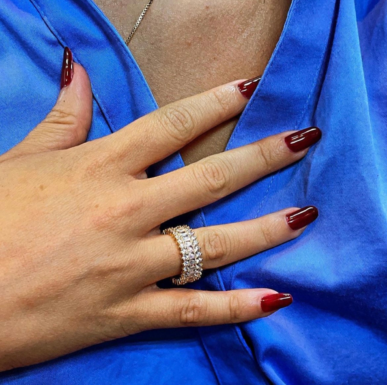 Baguette & Micro Pave Band