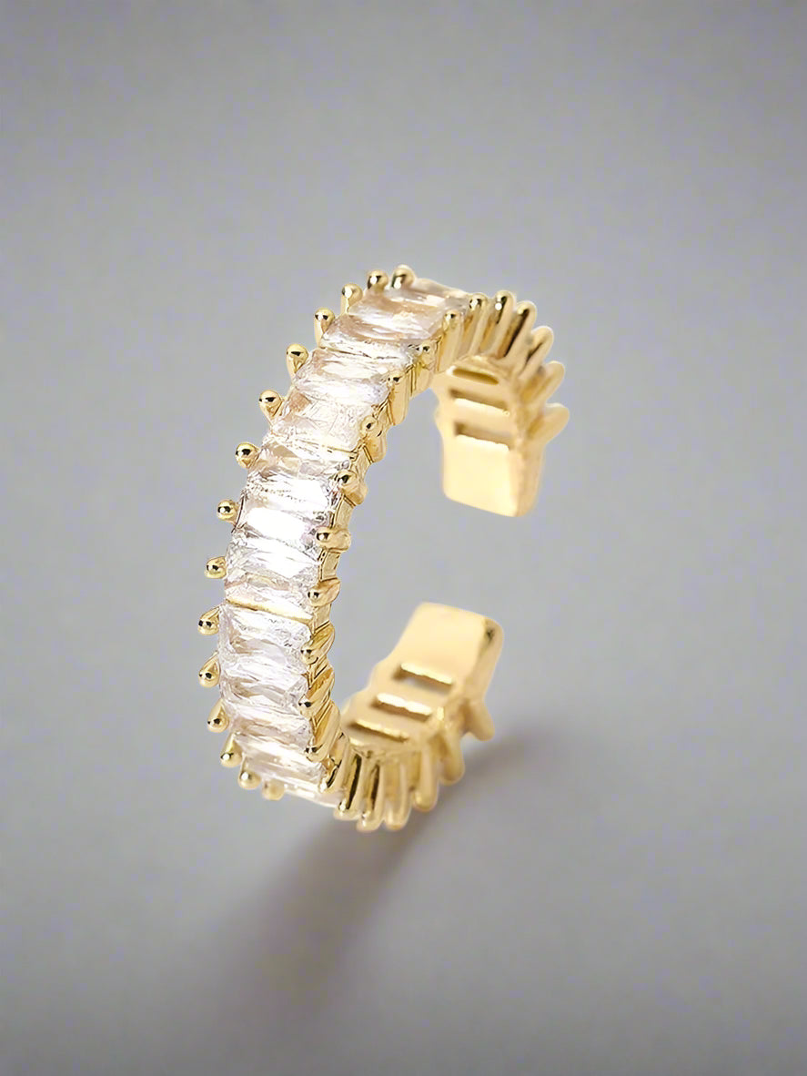 Bezel Band Open Ring