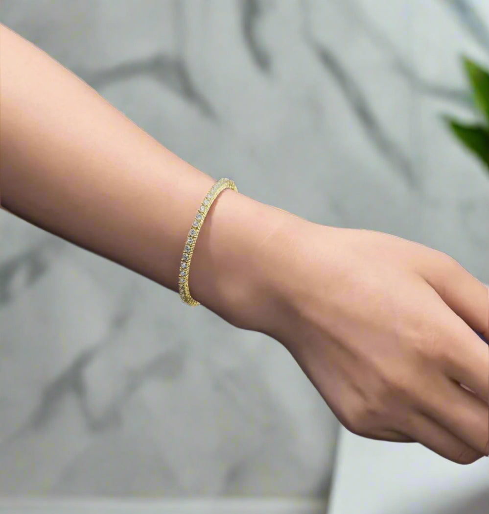 Micro Pave Tennis Bracelet