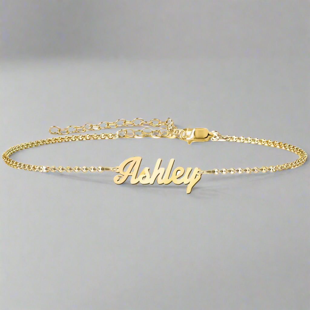 Custom name Anklet