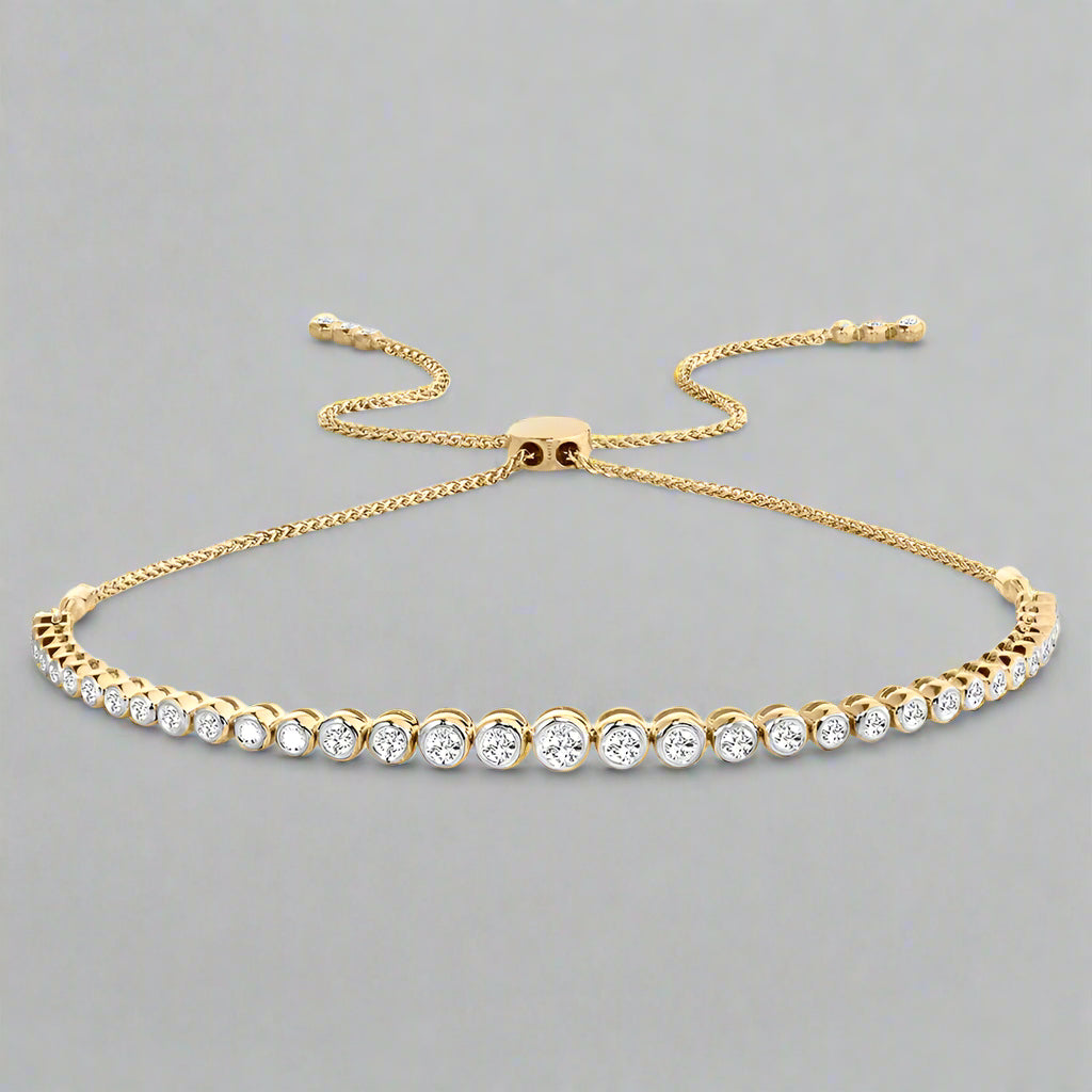 Classic Round Adjustable Tennis Bracelet