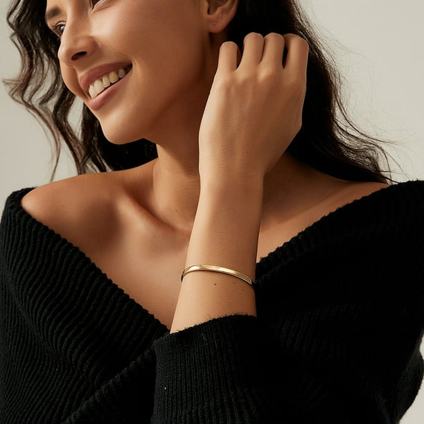 Open Cuff Bangle Bracelet