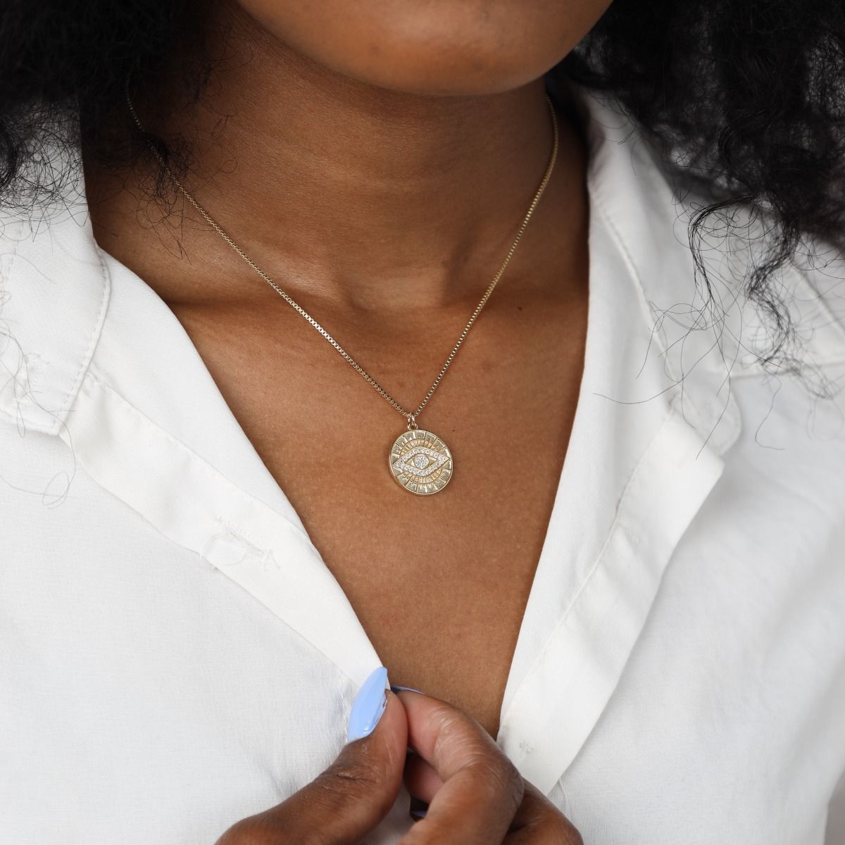 Sparkling Evil Eye Necklace